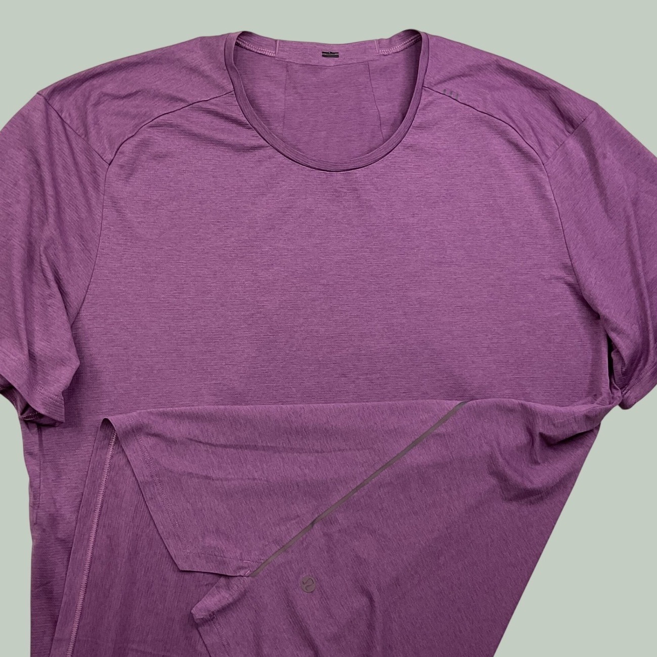 Lululemon Shirt Men Xl Fast And Free Short Sleeve Running Train Purple Heathered